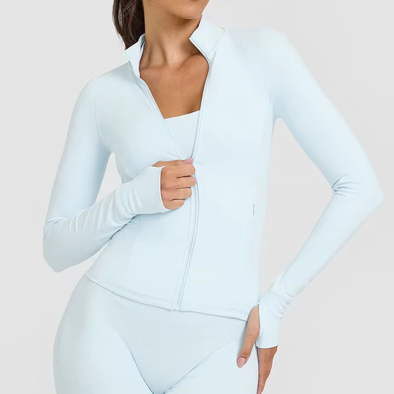 Chaqueta Scultp Body - Cielo